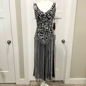 New Vintage Gorgeous Beaded & Sequined Party Dress